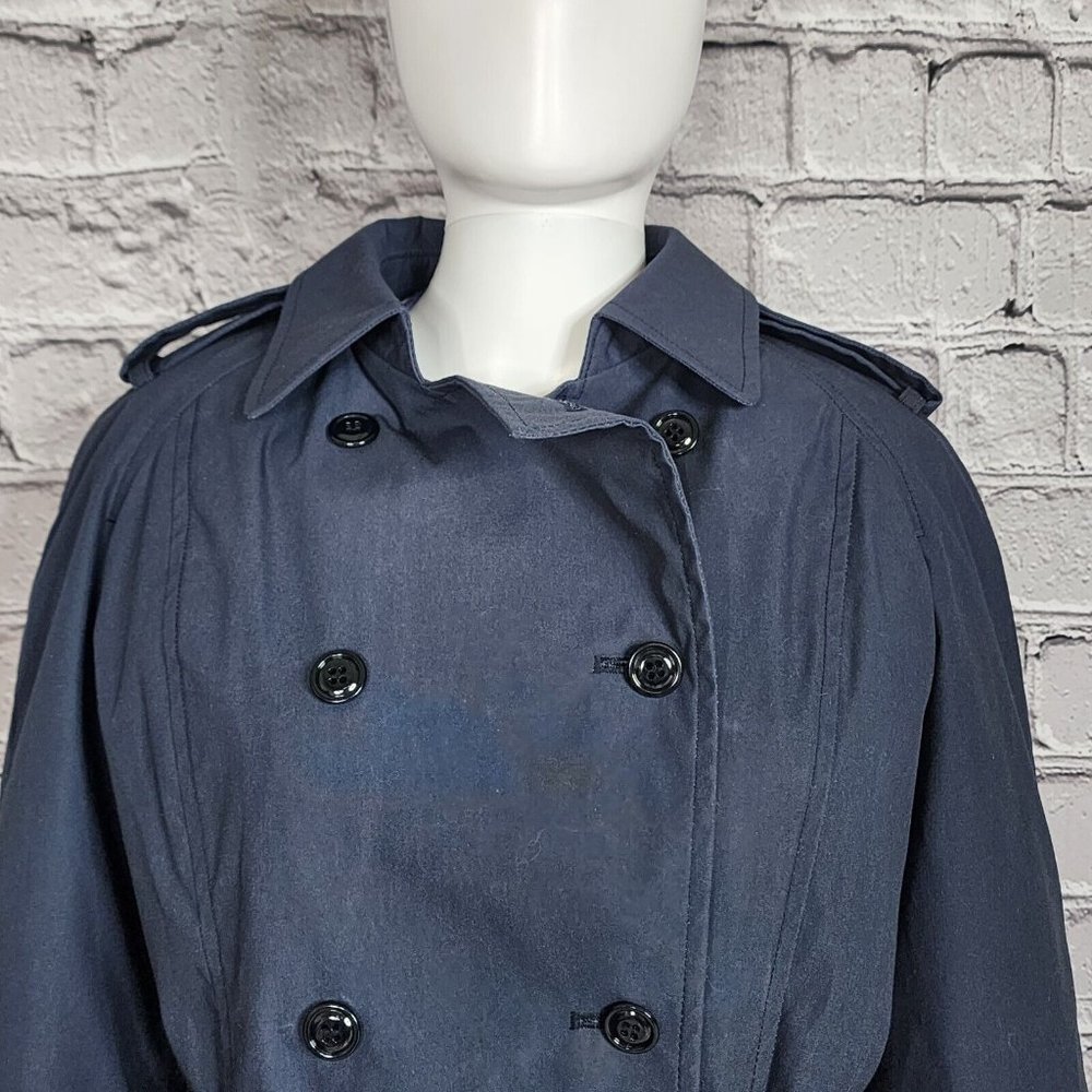 Women's Double-Breasted Navy Jacket